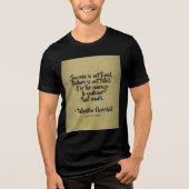 Winston Churchill Zitat; Erfolg Tri-Blend Shirt (Vorderseite)
