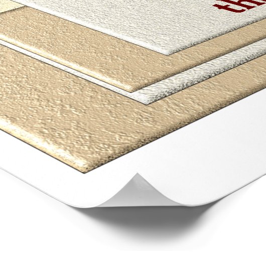 Winston Churchill - Zitat-Poster Poster (Ecke)