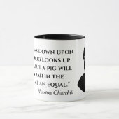 Winston Churchill Zitat Tasse (Zentrum)