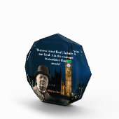 Winston Churchill Zitat über Courage Poster Foto B (Rechts)