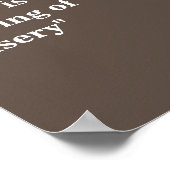 Winston Churchill zitiert zum Sozialismus Poster (Ecke)