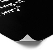 Winston Churchill zitiert zum Sozialismus Poster (Ecke)