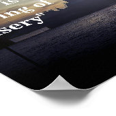 Winston Churchill zitiert zum Sozialismus Poster (Ecke)