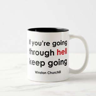 Winston Churchill Zweifarbige Tasse