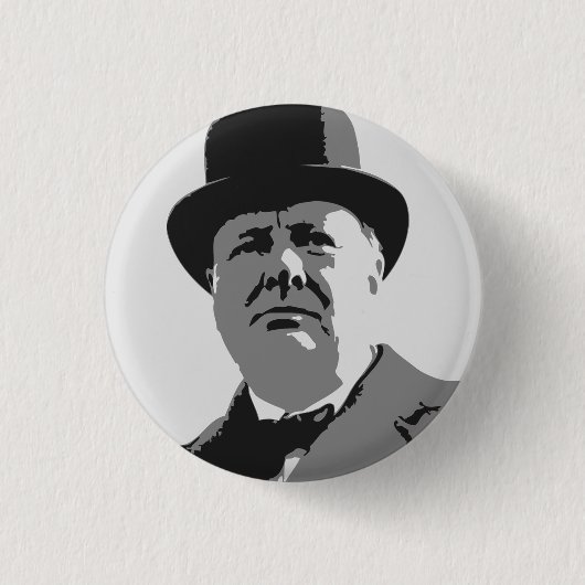Winston- Churchillknopf Button (Vorderseite)