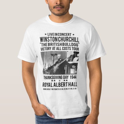 WINSTON- CHURCHILLkonzert-Plakat-T - Shirt (Vorderseite)