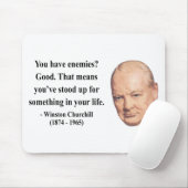Winston- Churchillzitat 3b Mousepad (Mit Mouse)