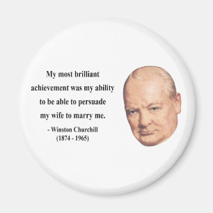 Winston- Churchillzitat 6b Magnet