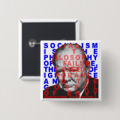 Winston- Churchillzitat-Knopf Button (Vorne & Hinten)