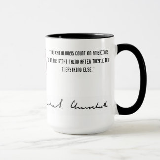 WINSTON- CHURCHILLzitat Tasse
