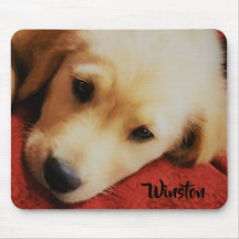 Winston der golden retriever-Welpe, Mousepad