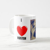 Winston die Bulldoggen-Tasse Kaffeetasse (Vorderseite Links)