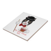Winston die Katze Fliese (Seite)