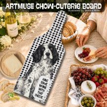 WINSTON English Setter Charcuterie-Brett