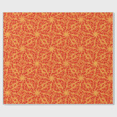 Winston Flammen-rote Orange Geschenkpapier (Flach)