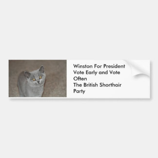 Winston für Präsidenten Autoaufkleber