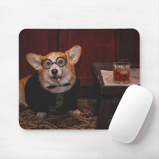 Winston Furchill Corgi Mausklick Mousepad (Mit Mouse)