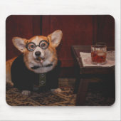 Winston Furchill Corgi Mausklick Mousepad (Vorne)
