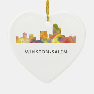 WINSTON - NTH CAROLINA SKYLINE SALEMS, - KERAMIK ORNAMENT