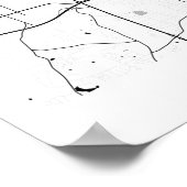 Winston-Salem Modern Minimal Abstrakte Karte Poster (Ecke)