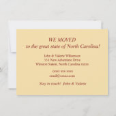 Winston Salem NC Ankündigung (Rückseite)