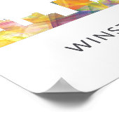 WINSTON - SALEM, NTH CAROLINA SKYLINE - POSTER (Ecke)