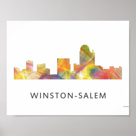 WINSTON - SALEM, NTH CAROLINA SKYLINE - POSTER (Vorne)
