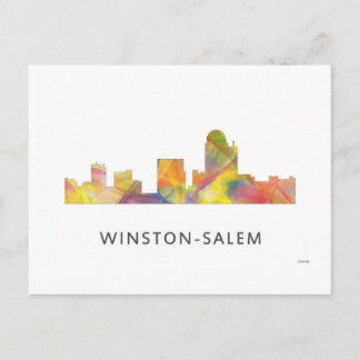WINSTON - SALEM, NTH CAROLINA SKYLINE - POSTKARTE
