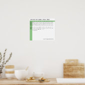 Winston Schriftart Glyphs-Kontaktformular Poster (Küche)