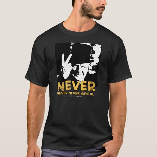 Winston Sez "nie!" Xtended Rückseiten-Zitat T-Shirt (Vorderseite)