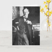 Winston Spencer Churchill 1904 Karte (Gelbe Blume)