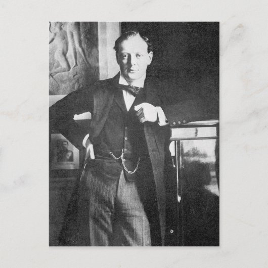 Winston Spencer Churchill 1904 Postkarte (Vorderseite)