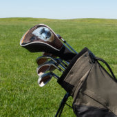 Winston The Brown Alpaca, Golf Headcover (In SItu)