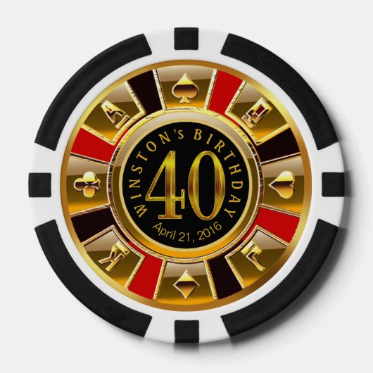Winston Vegas Casino Pokerchips (Vorderseite)