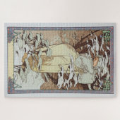 Winter 1900: Ein Jugendstil von Mucha Puzzle (Horizontal)