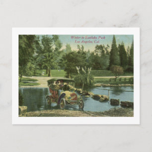 Winter 1919, Eastlake Park, Los Angeles Vintage Postkarte