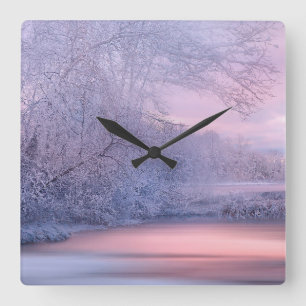 Winter 2019/01 quadratische wanduhr