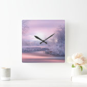 Winter 2019/02 quadratische wanduhr (Zuhause)