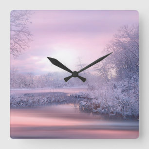 Winter 2019/02 quadratische wanduhr