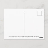 Winter 2020 Sacramento-Berge Postkarte (Rückseite)