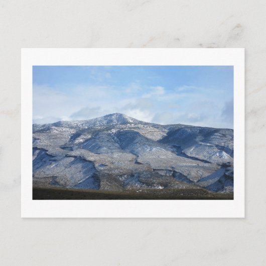Winter 2020 Sacramento-Berge Postkarte (Vorderseite)