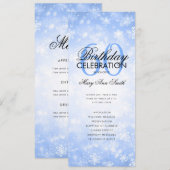 Winter 60. Geburtstag Programm Navy Wonderland Men (Vorne/Hinten)