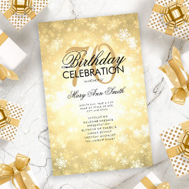 Winter 70. Geburtstag Programm Gold Wonderland Men