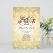Winter 80. Geburtstag Programm Gold Wonderland Men (Stehend Vorderseite)
