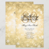 Winter 80. Geburtstag Programm Gold Wonderland Men (Vorne/Hinten)