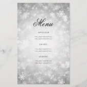Winter 80 Geburtstag Programm Silver Wonderland Me Flyer (Hinten)