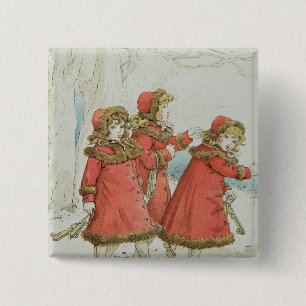 Winter ab April das Buch Babys von Melodien, 1900 Button