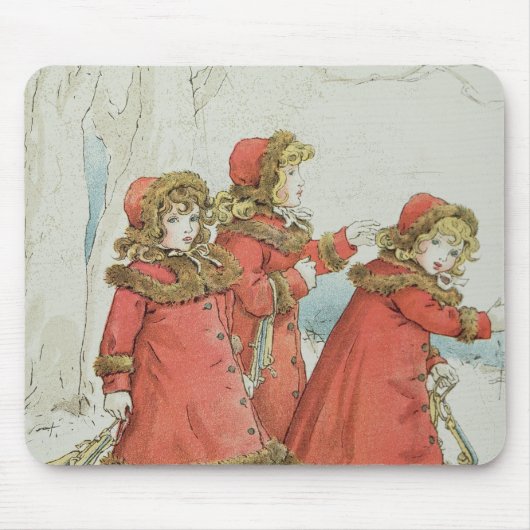 Winter ab April das Buch Babys von Melodien, 1900 Mousepad (Vorne)