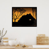 Winter Abend (1919) von Julie de Graag Poster (Küche)