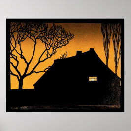 Winter Abend (1919) von Julie de Graag Poster